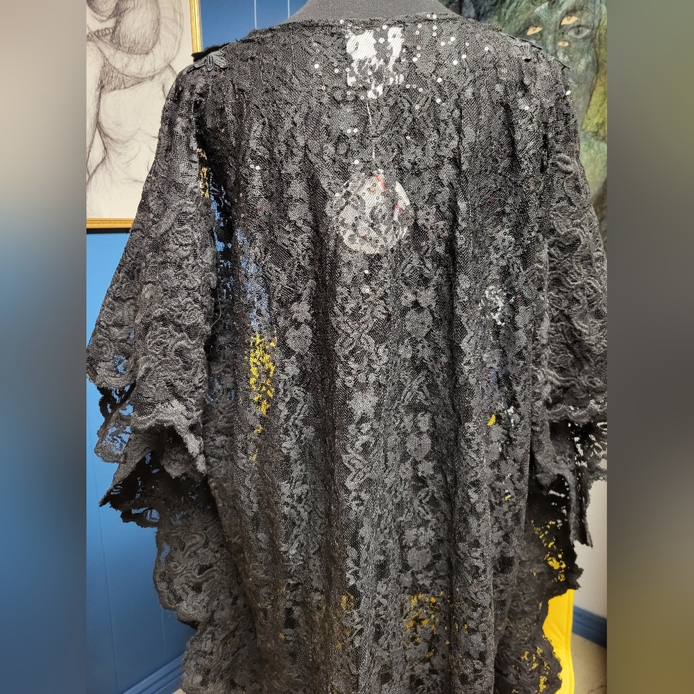 Beatnik Philosophy Lace & Bead Kaftan - Picture 9 of 11